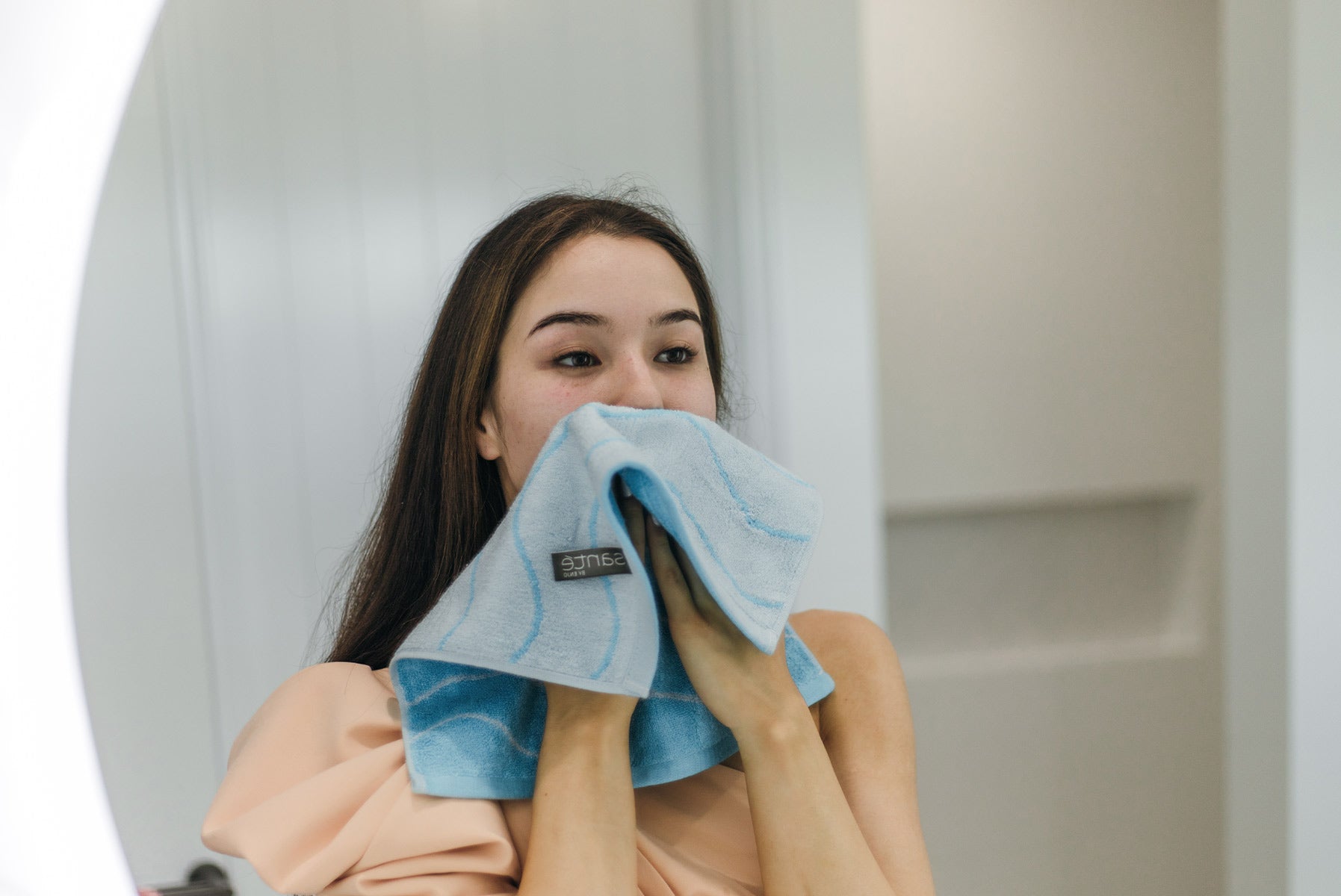 Bamboo Face Towel - Blue