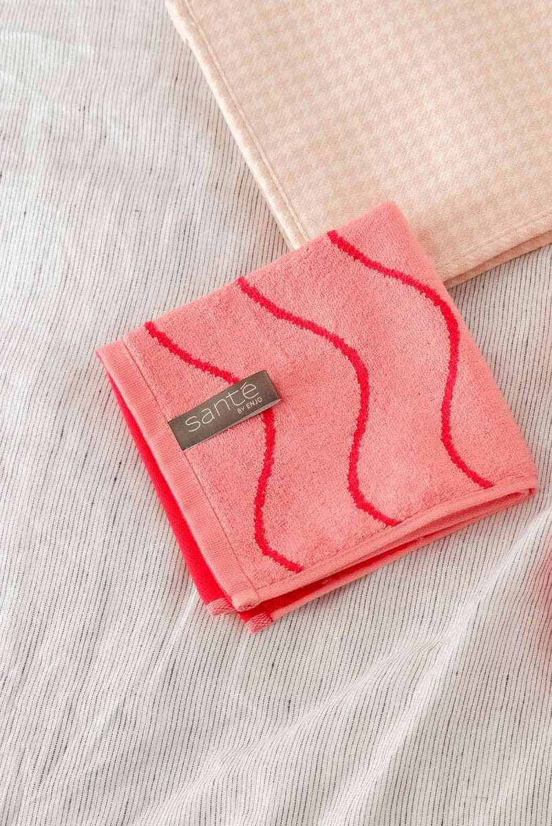 Bamboo Face Towel - Coral