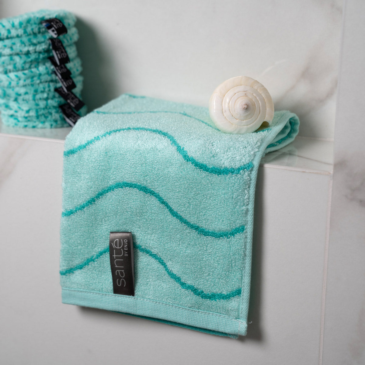 Bamboo Face Towel - Aqua